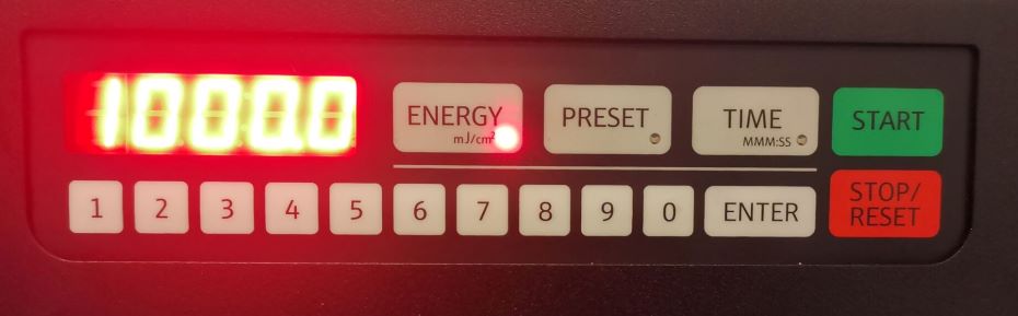 紫外交聯劑CL-3000操作麵板 紫外交聯劑CL-3000操作麵板