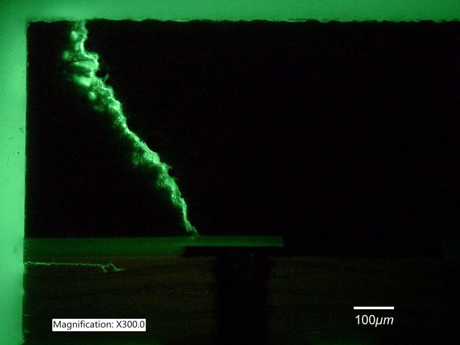 熒光適配器用於檢查電子元件故障分析