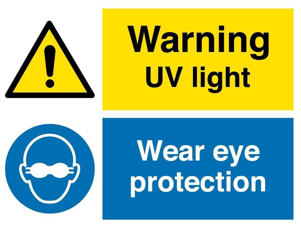 紫外線警告標識